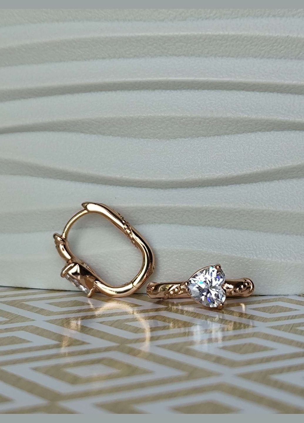 Сережки ксюпінг xuping серце позолота медзолото Xuping Jewelry (336190206)