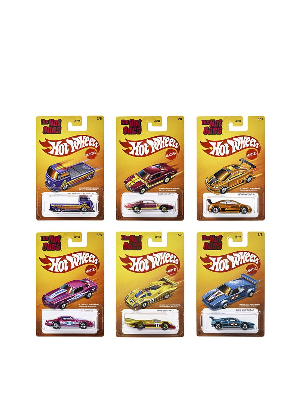 Тематическая машинка "The Hot Ones" цвет разноцветный CB-00282401 Hot Wheels (346076750)