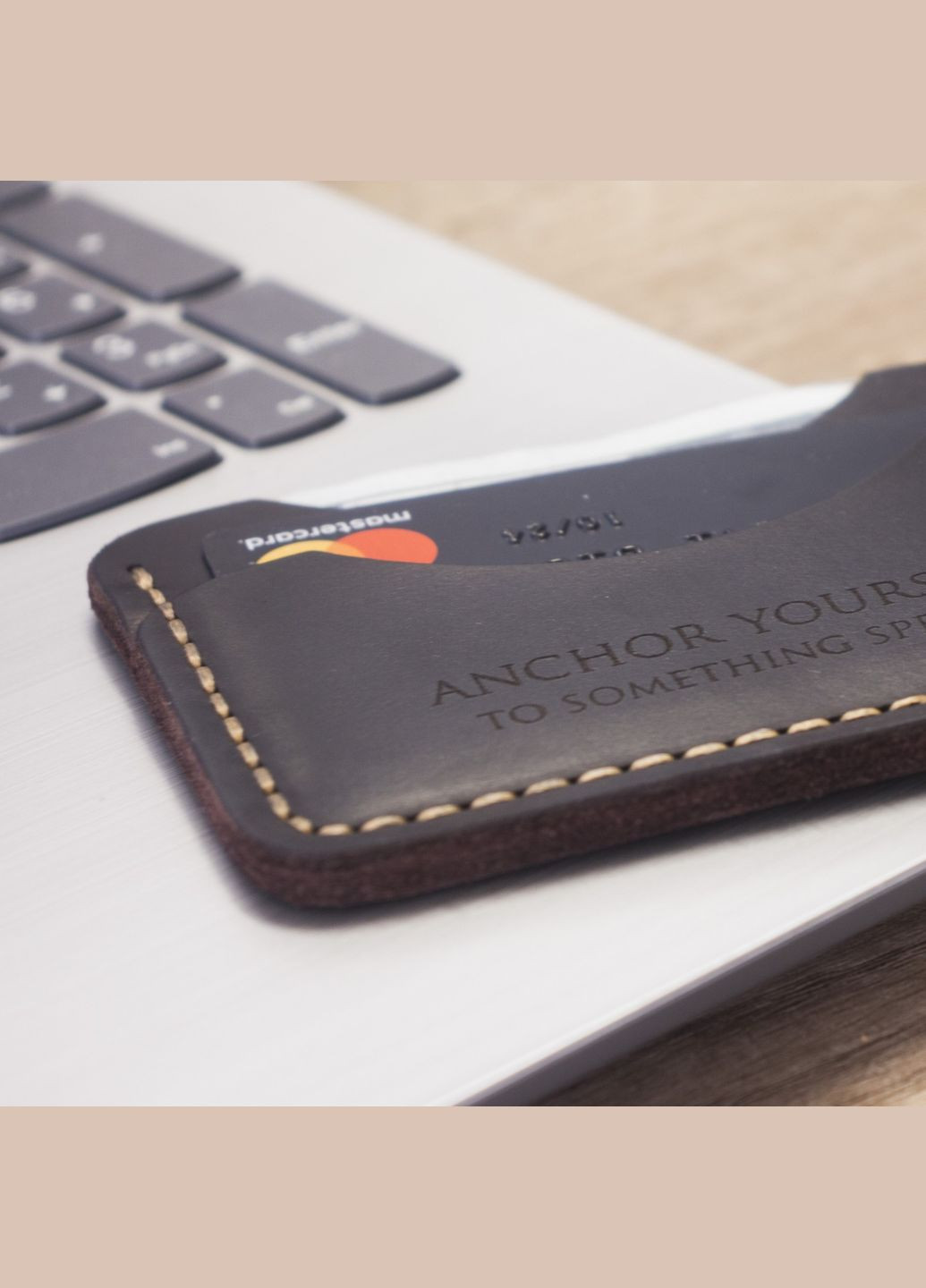 Картхолдер C-One з натуральної шкіри (Італія) - Коричневий Anchor Stuff (328445692)