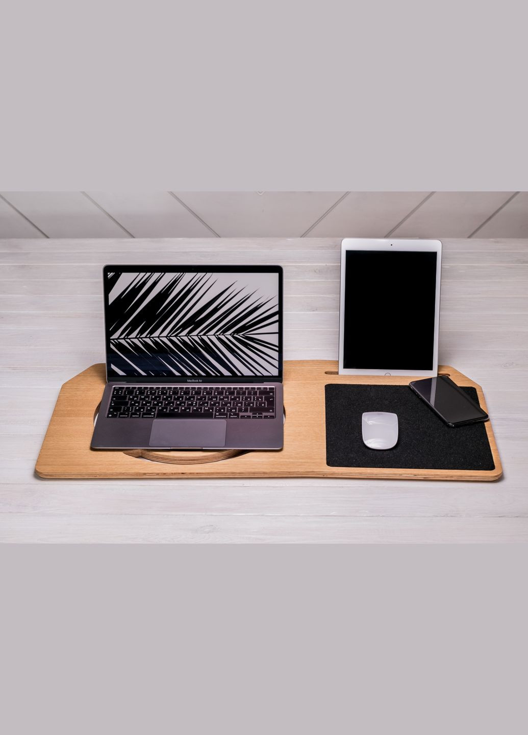 Гральна підставка для ноутбука «Hover» M Столик для геймера з індивідуальним підписом EcoWalnut (294052417)