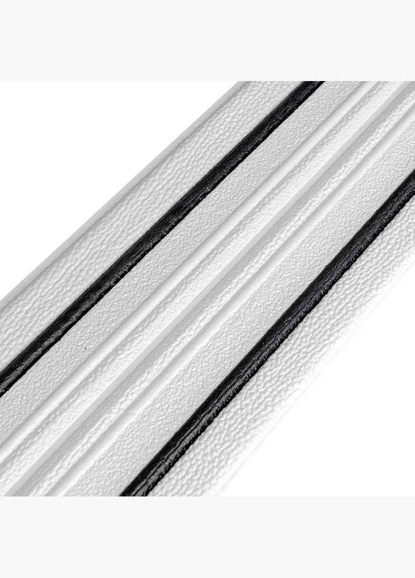 Плинтус РР самоклеющийся белый с чёрной полоской 2300*140*4мм (D) SW00001810 Sticker Wall (308073020)