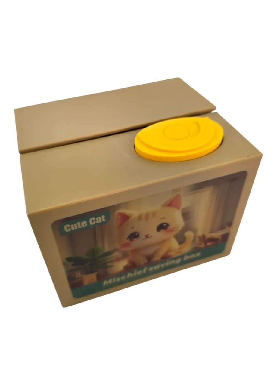 Інтерактивна скарбничка "Кошеня" на батарейках (12 х 10 х 9 см) No Brand (365875576)