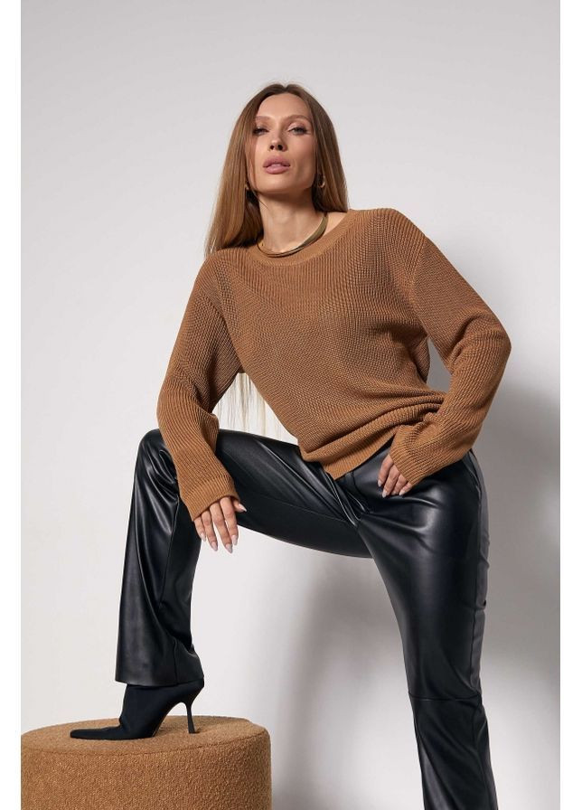 Оранжевый джемпер 2781 карамель Triko Bakh