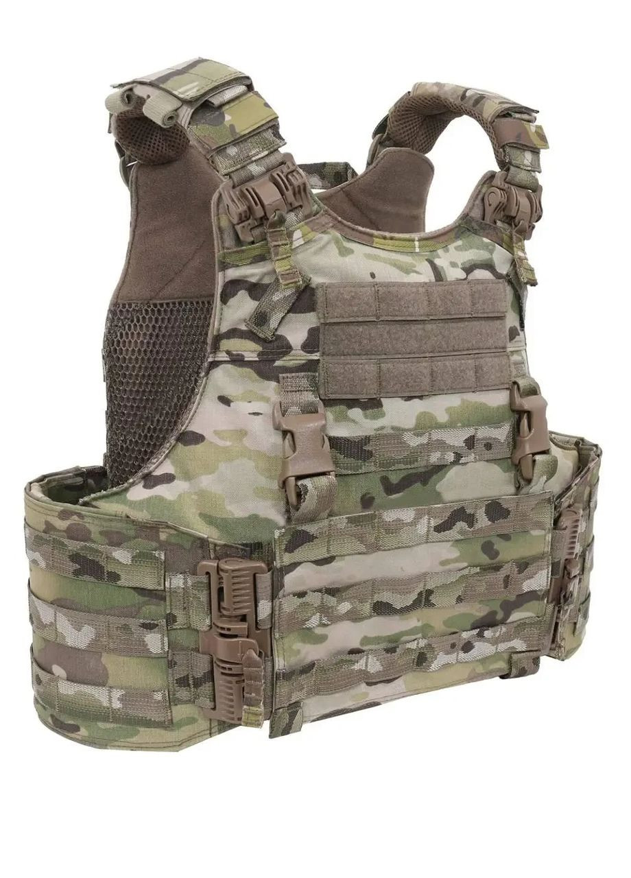 Модернізована плитоноска WAS QRC L MK з балістикою 1 та 2 класу, а також подовженою липучкою фіксації плит Warrior Assault Systems (350668250)