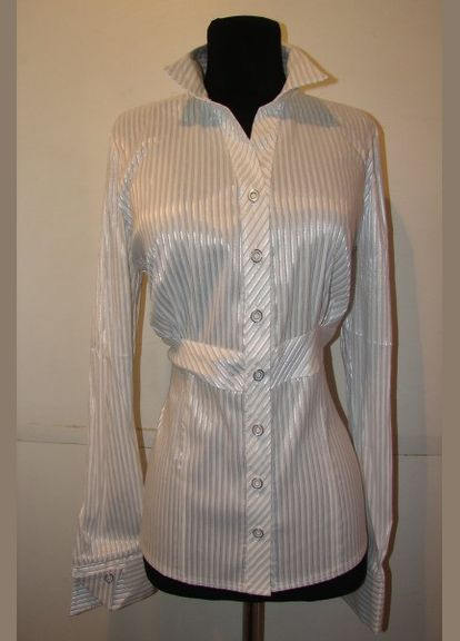 Блузка женская в полоску с имитацией пояса Р50 2 Льва (342415067)