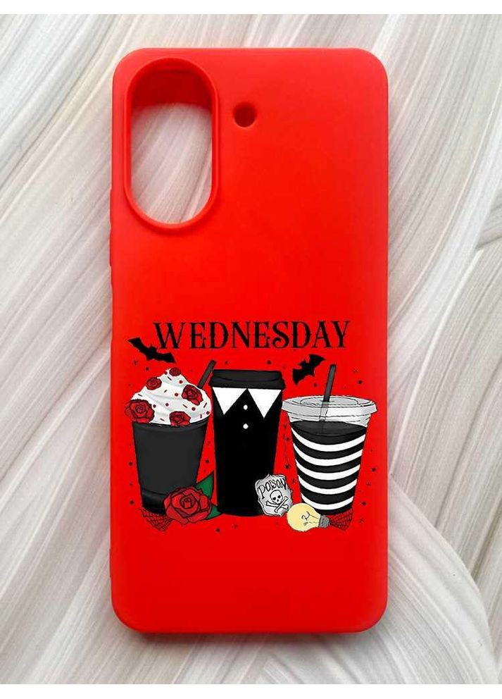 Матовый чехол на Xiaomi Redmi 13C / Poco C65 Коктейли. Уэнсдей (принт 216) Creative (355391506)