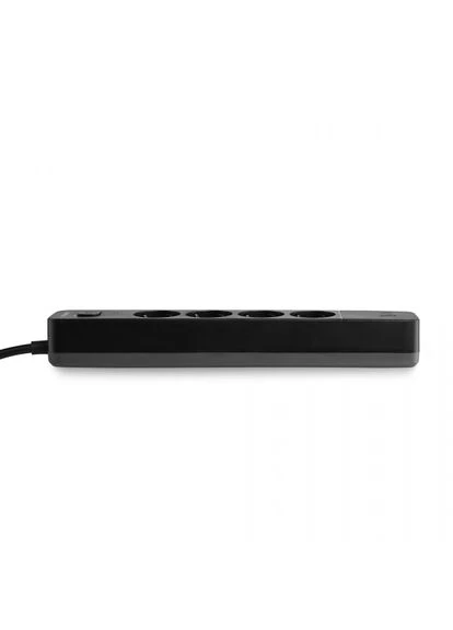 Сетевой удлинитель ONCORD с/з 4п 3м (3x1.5мм) 3.4А USB(QC3.0) +USB-C(PD20W) с кнопкой Black Videx (374690268)