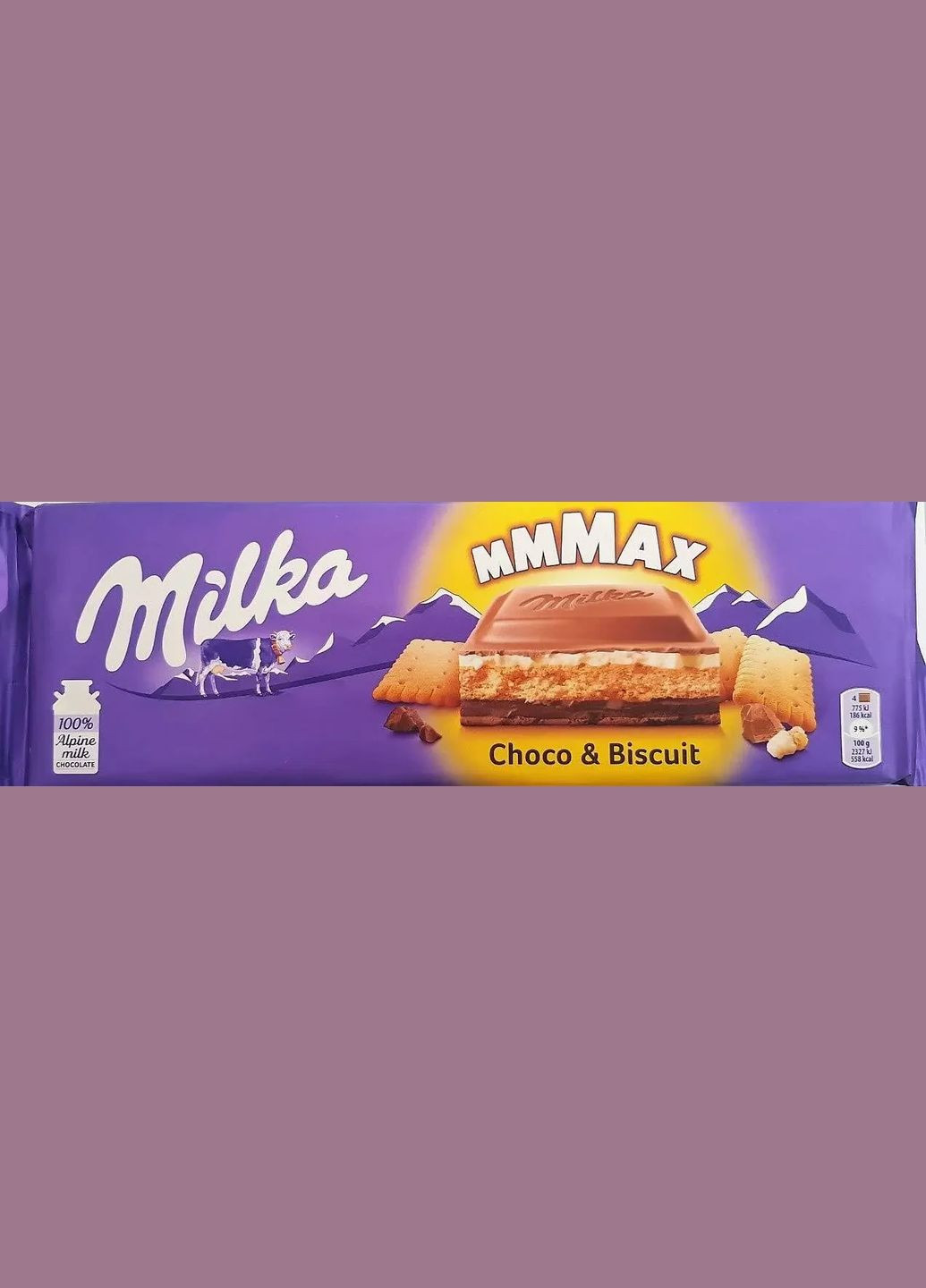 Шоколад MMMAХ Choco & Biscuit с шоколадом и бисквитом 300г. Milka (349810816)