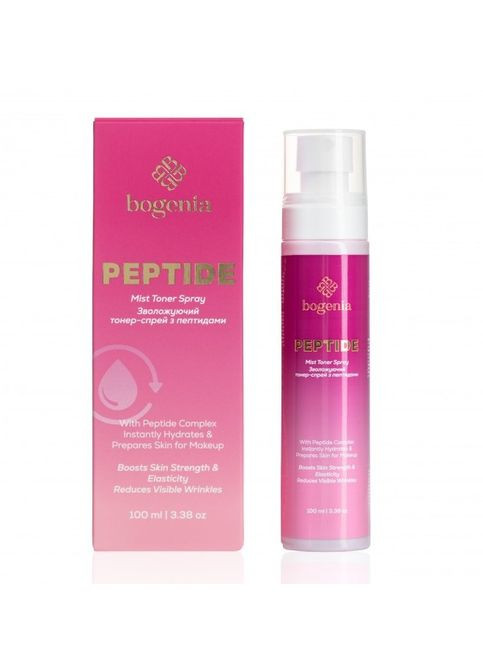 Тонер-спрей для лица с пептидами, 100 мл (BG454.007) Bogenia (369127847)