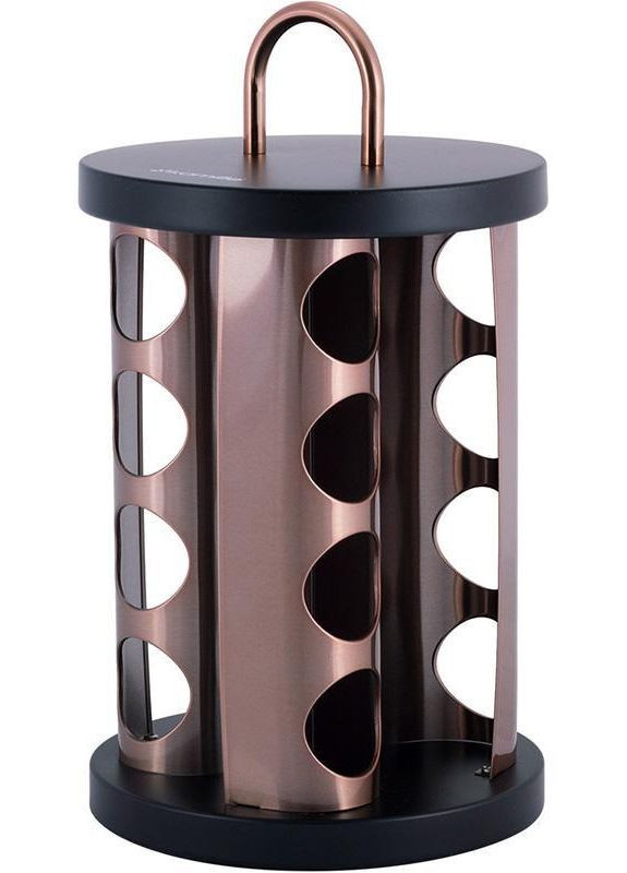 Набір ємностей для спецій Spice Rak 16 спецовників на круглій підставці 28х19х19см Kamille (339777148)