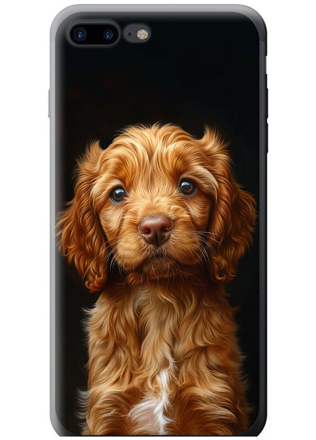 Силиконовый чехол 'Cocker spaniel на черном фоне' для Endorphone apple iphone 7 plus (292254104)