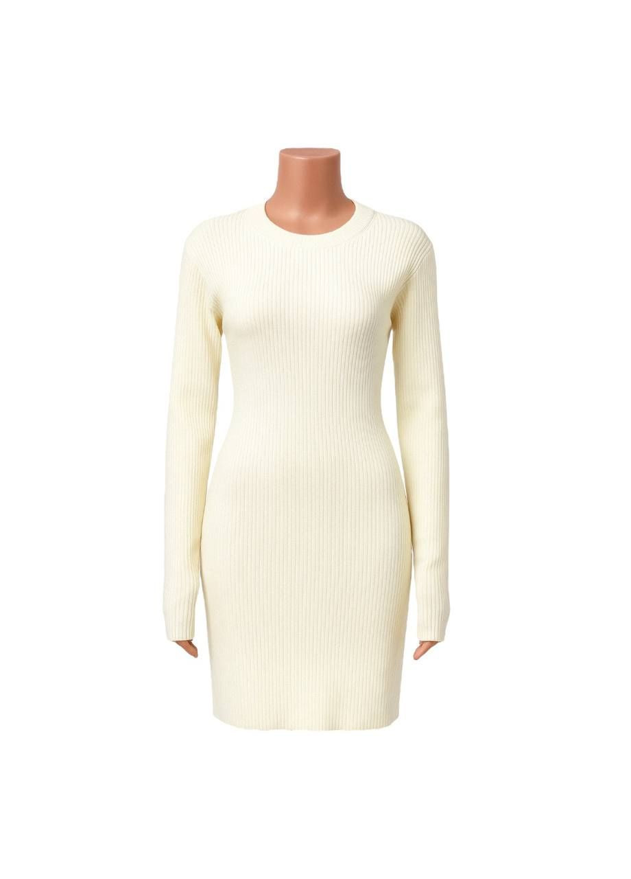 Молочное повседневный платье молочный Boohoo однотонное