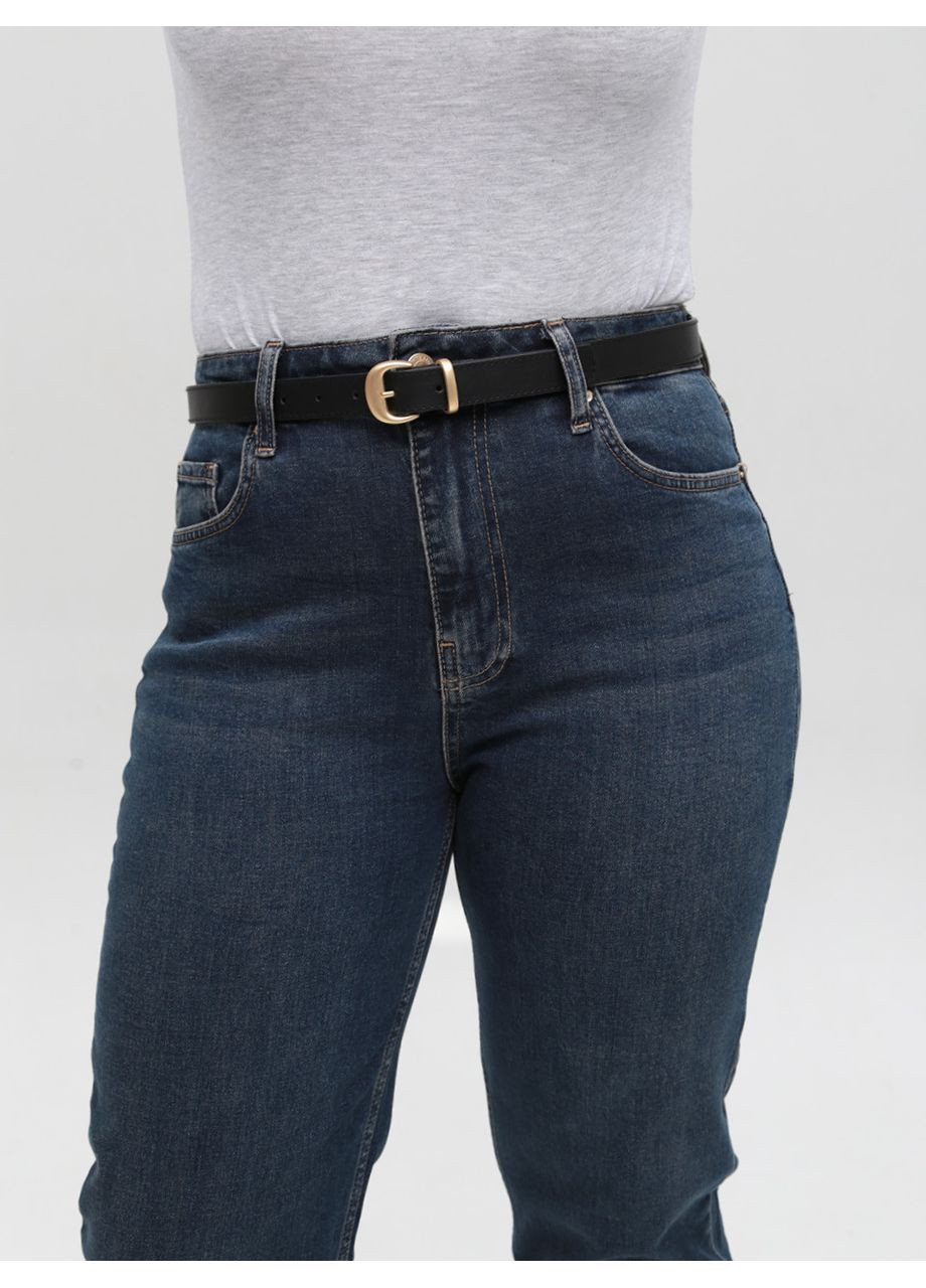 Джинси жіночі сині прямі МОМ Мom regular Cracpot - (369668951)