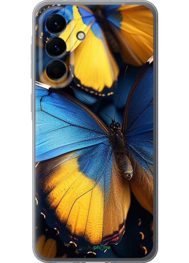 Чехол на Samsung Galaxy A56 Желто-голубые бабочки "6046u-3882-70447" Endorphone (383729034)