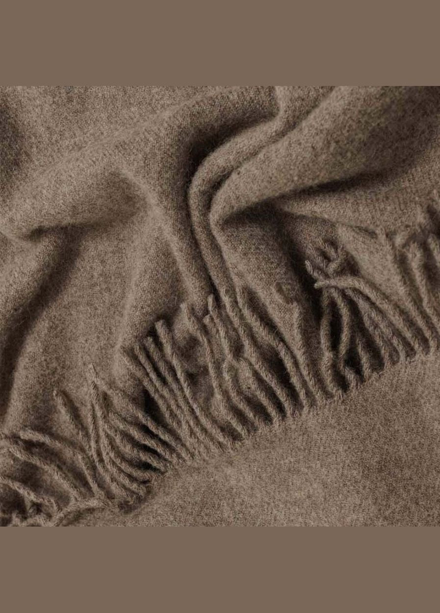 Плед на односпальную кровать 140х200 шерстяной бежевый 21324244 Lanavitta (316504796)