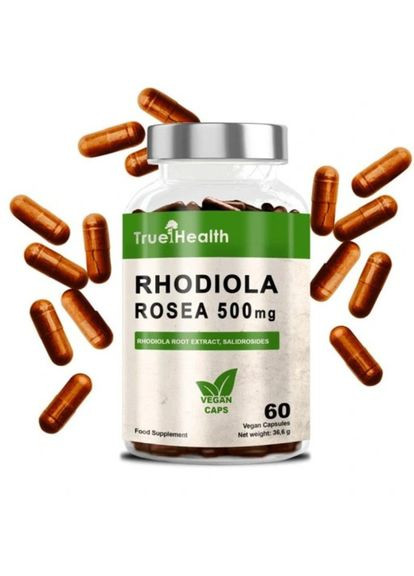 Родіола рожева Rhodiola Rosea 500 мг 60 капсул True Health (356129811)
