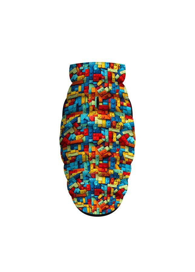 Курточка для собак Clothes рисунок "Блоки", В 33-36 см, С 19-22 см WAUDOG (363201034)