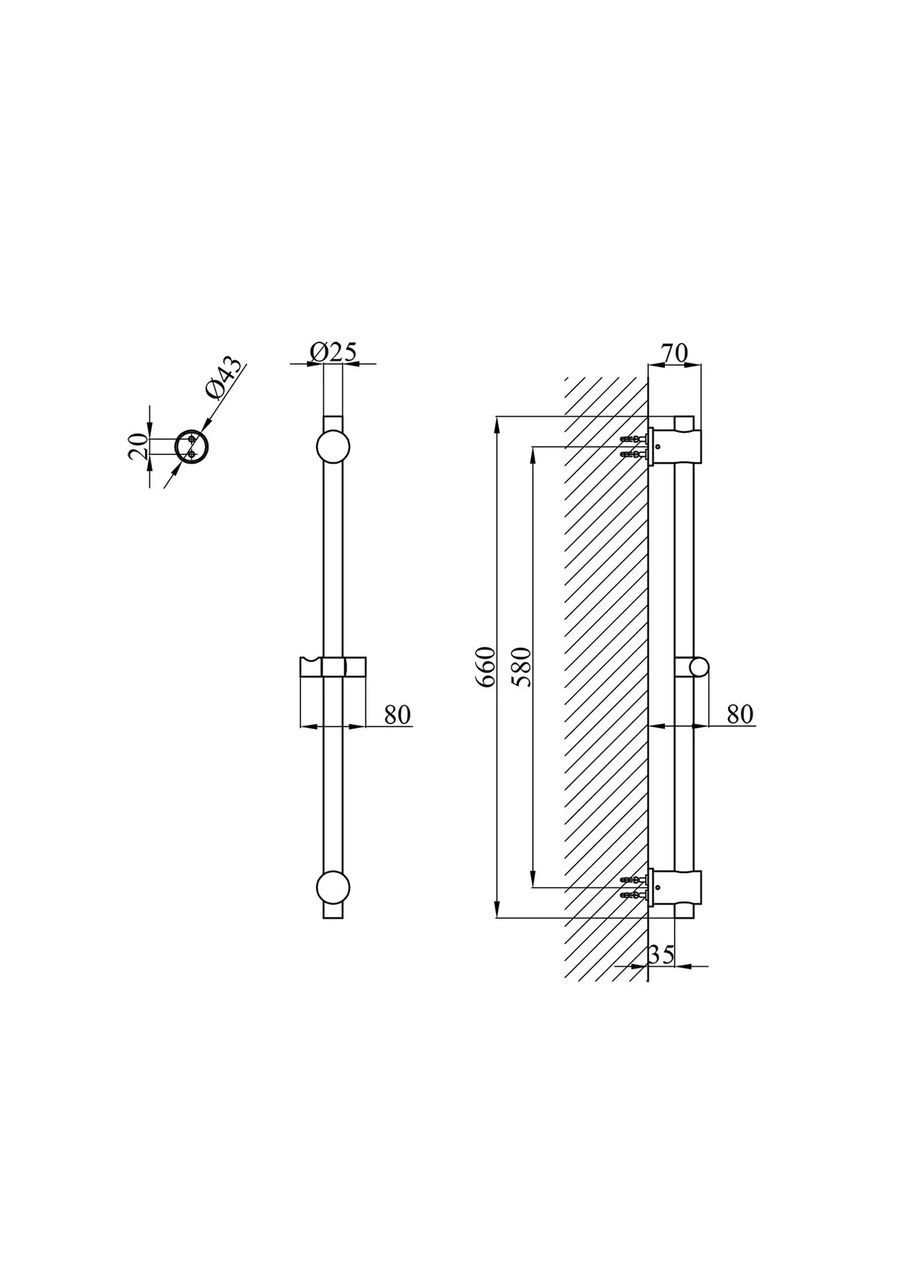 Душевая стойка NG-ST801 WAL (336937108)