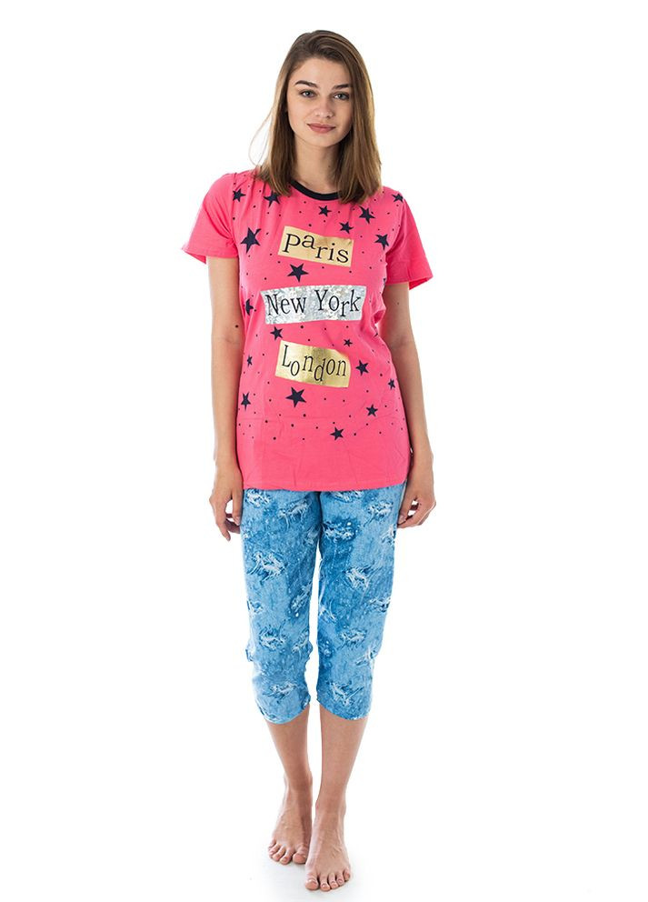 Прозорий комплект жіночий: бриджі з футболкой Fushiya