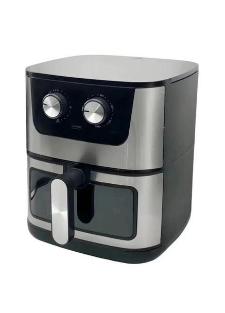 Аерофритюрниця RB-2269 аерогриль електрична фритюрниця з таймером 10 програм 8 л Чорний 4200 Вт Rainberg (307359190)