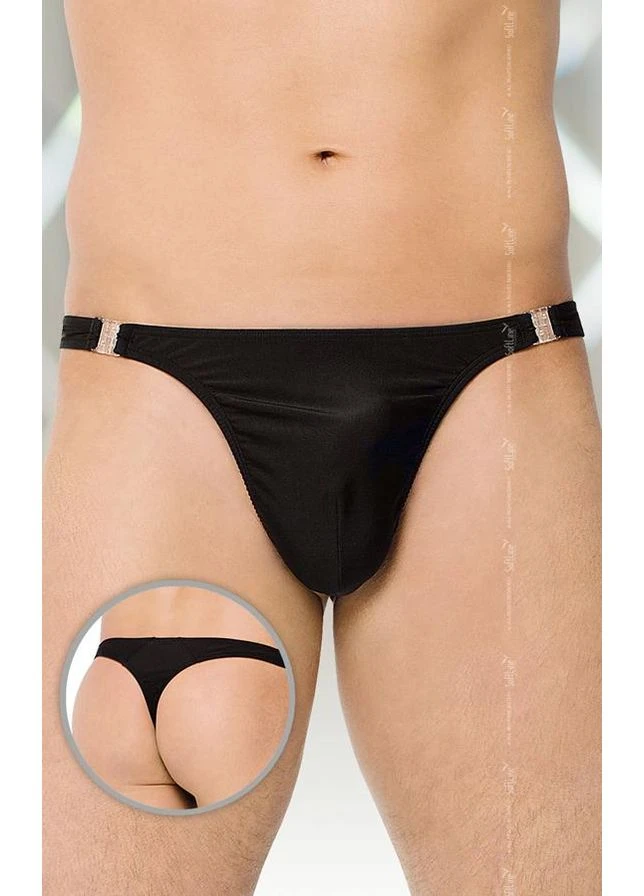 Труси Thong 4432 Чорні SoftLine (296623356)