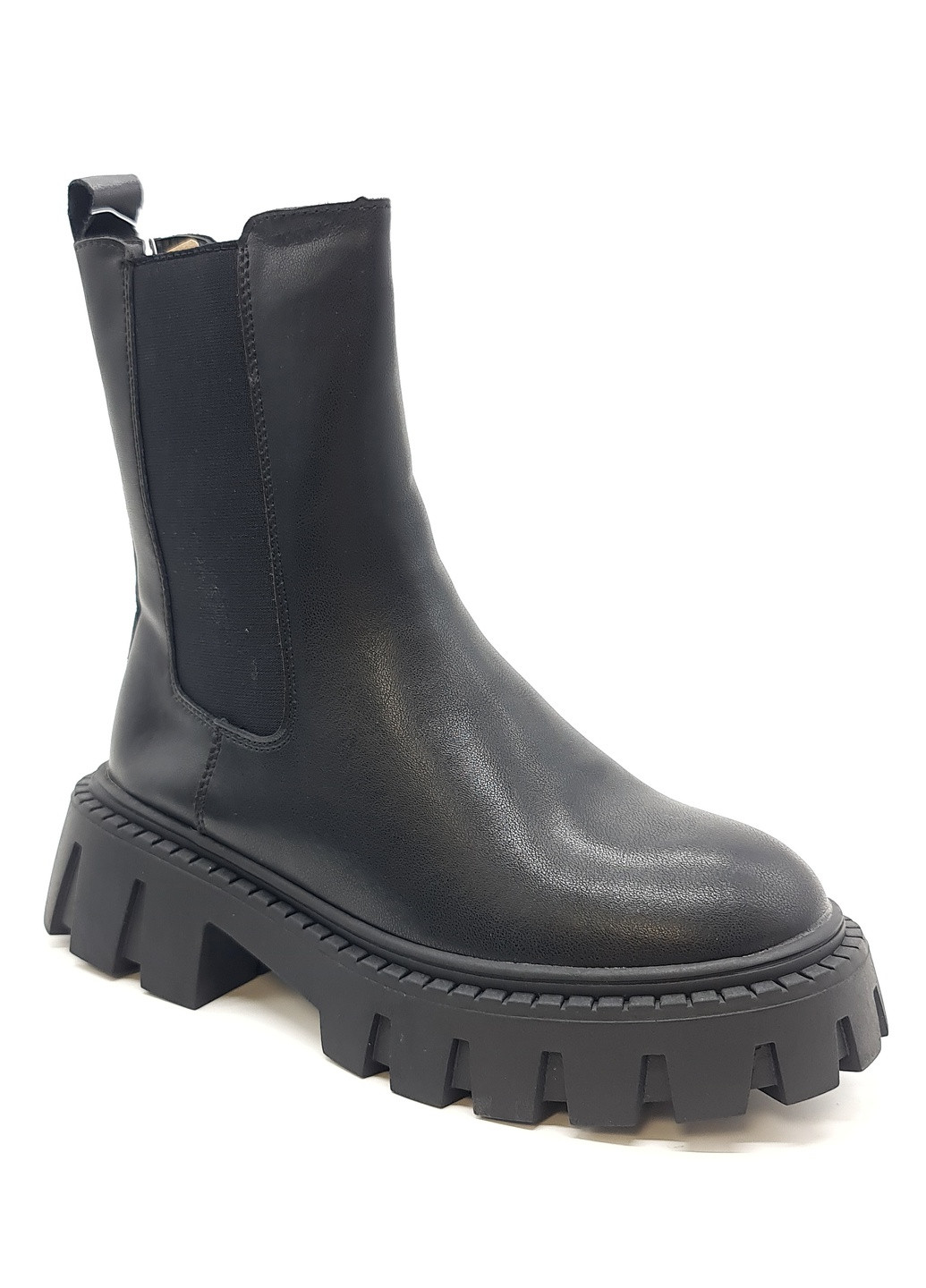 Осенние женские ботинки зимние черные кожаные ii-11-8 23 см(р) It is