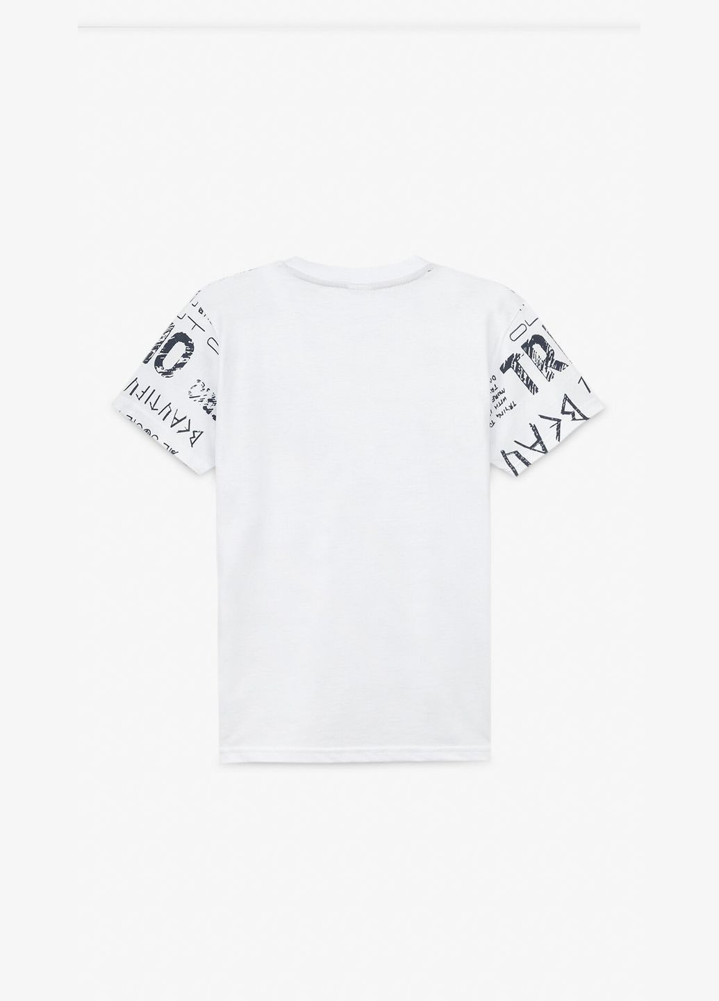 Белая летняя футболка с принтом для мальчика 2523 116 см белый shop (2000990889393) DENIZ