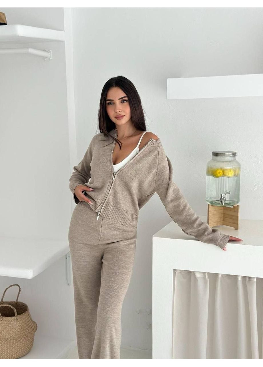 Костюм (джемпер, штани), колір Бежевий Fashion (361668134)