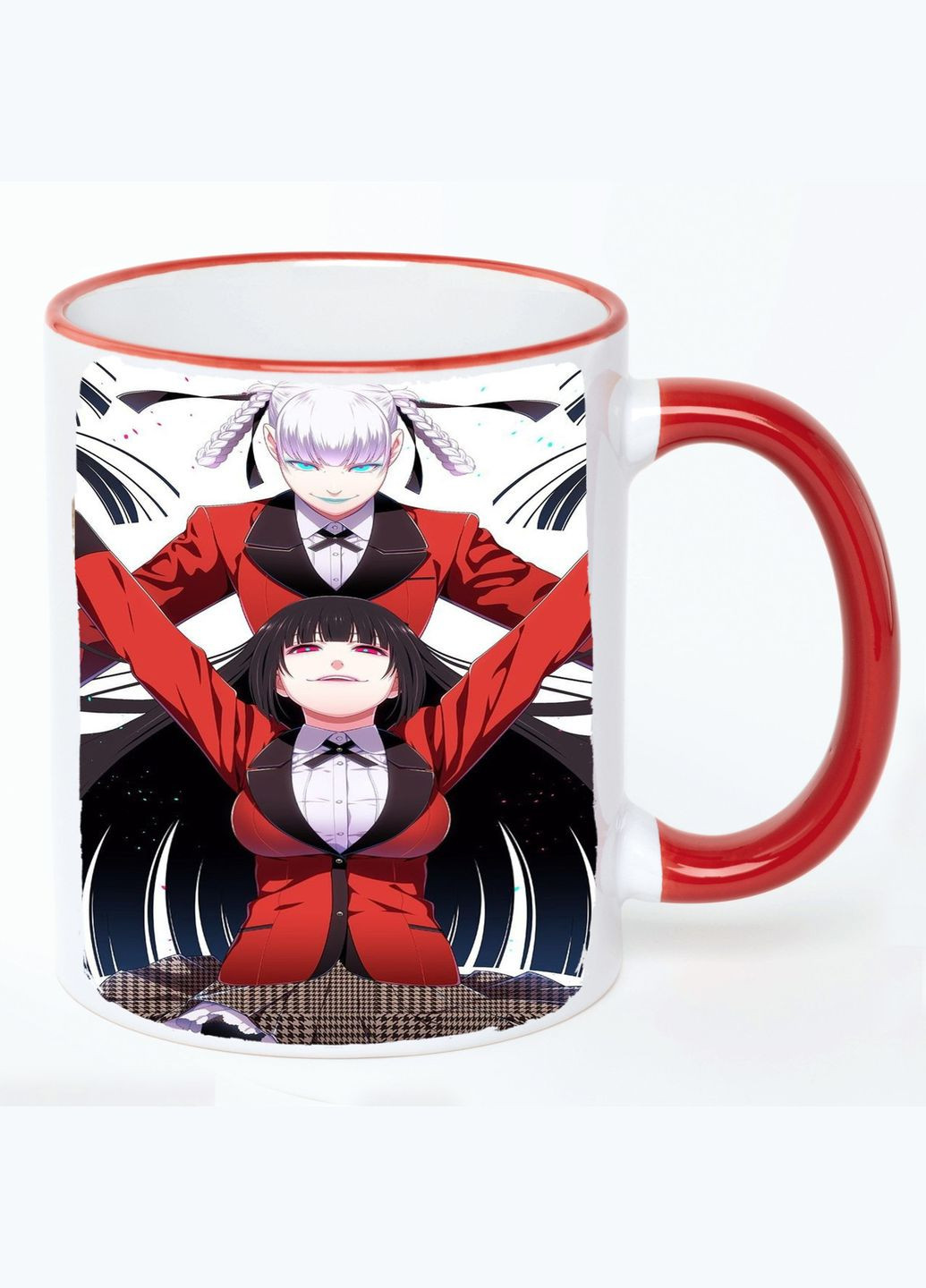 Чашка Шалений азарт Аніме #008 (кухоль, кухоль) Біла з Червоною ручкою 330 мл No Brand (322716597)