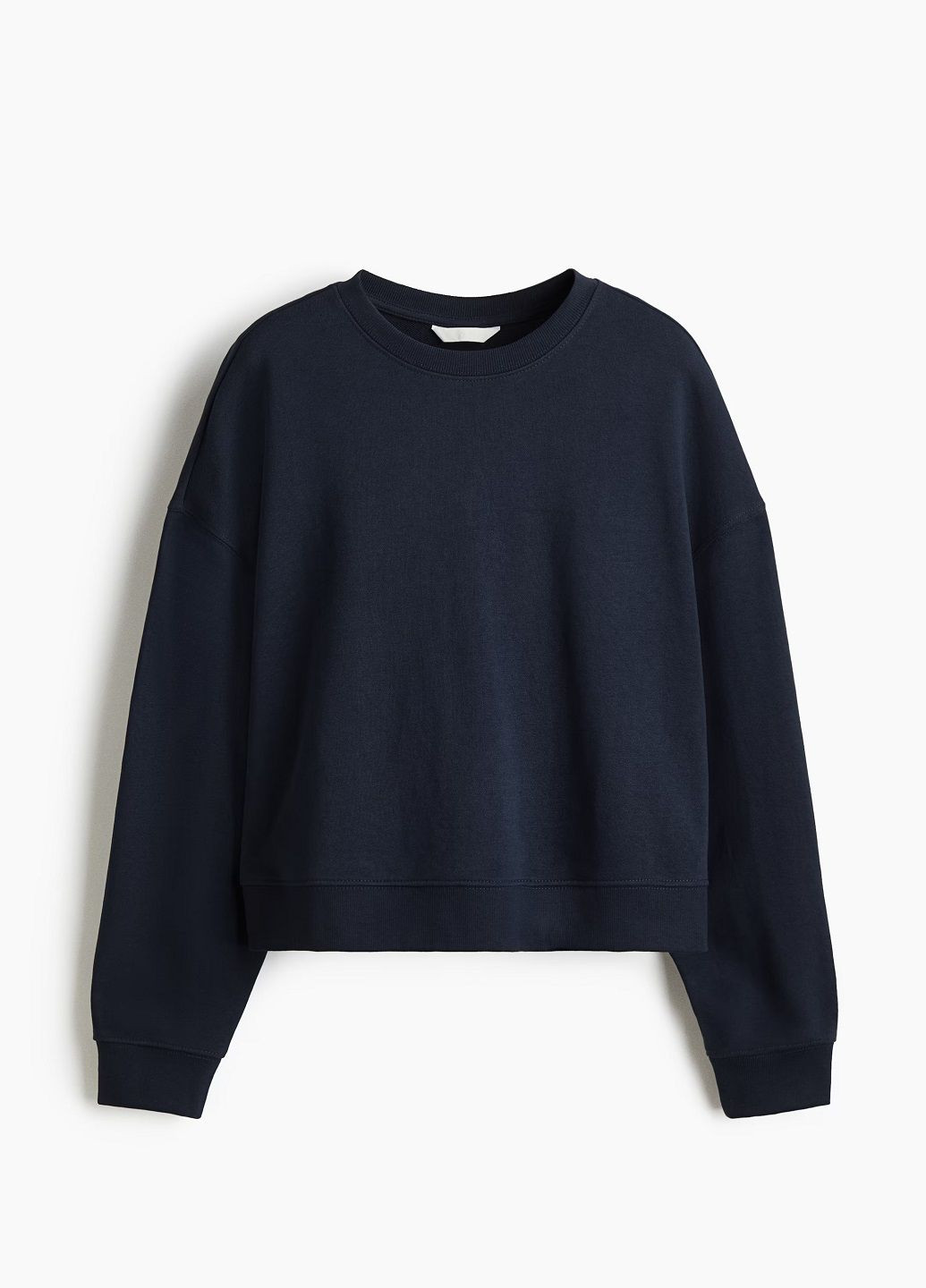 Темно-синий свитшот H&M однотонный (343622618)