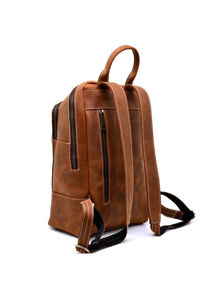 Жіночий коричневий шкіряний рюкзак RB-2008-3md середнього розміру TARWA (298684553)