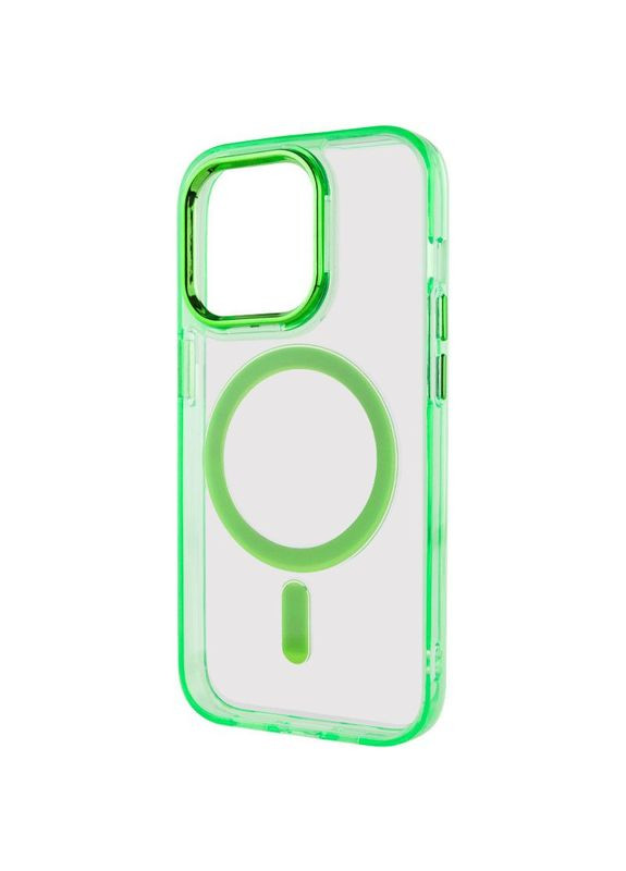 Чехол TPU Iris с MagSafe для Apple iPhone 13 Pro Max (6.7") Салатовый Epik (372972338)