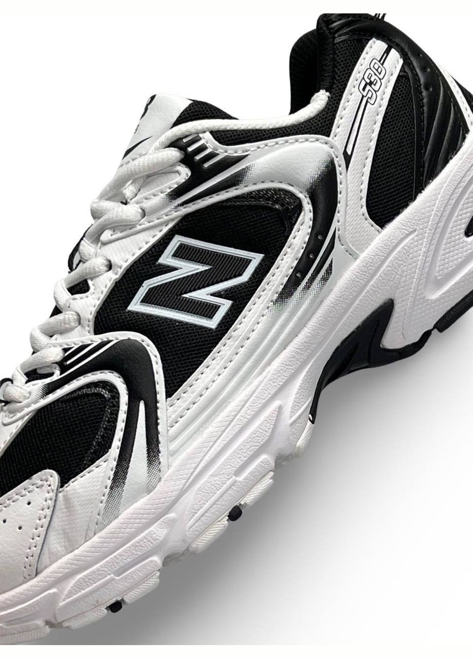 Цветные демисезонные кроссовки мужские premium basis white black, вьетнам New Balance 530
