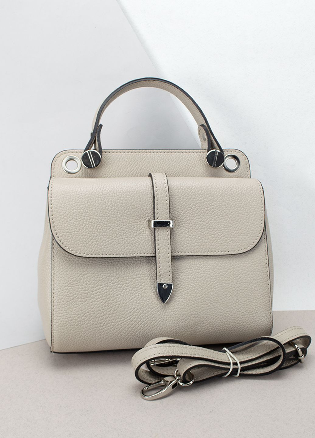 Сумка женская кожаная 03462 капучино Virginia Conti (300215850)