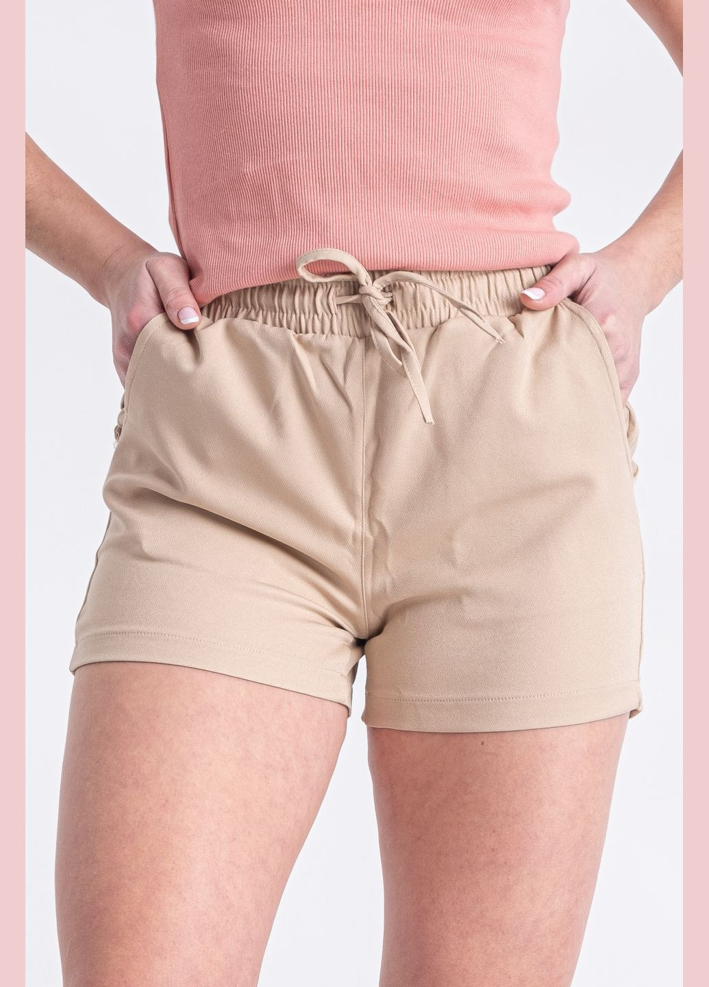 Шорты женские бежевого цвета Let's Shop (315622822)