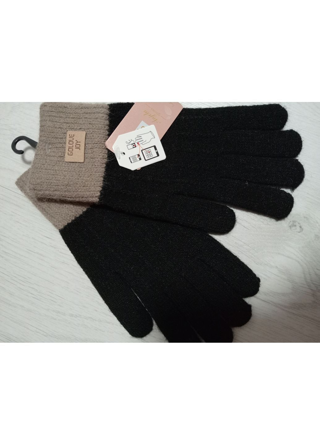 Рукавички жіночі трикотажні з сенсорним пальчиком No Brand (371899736)