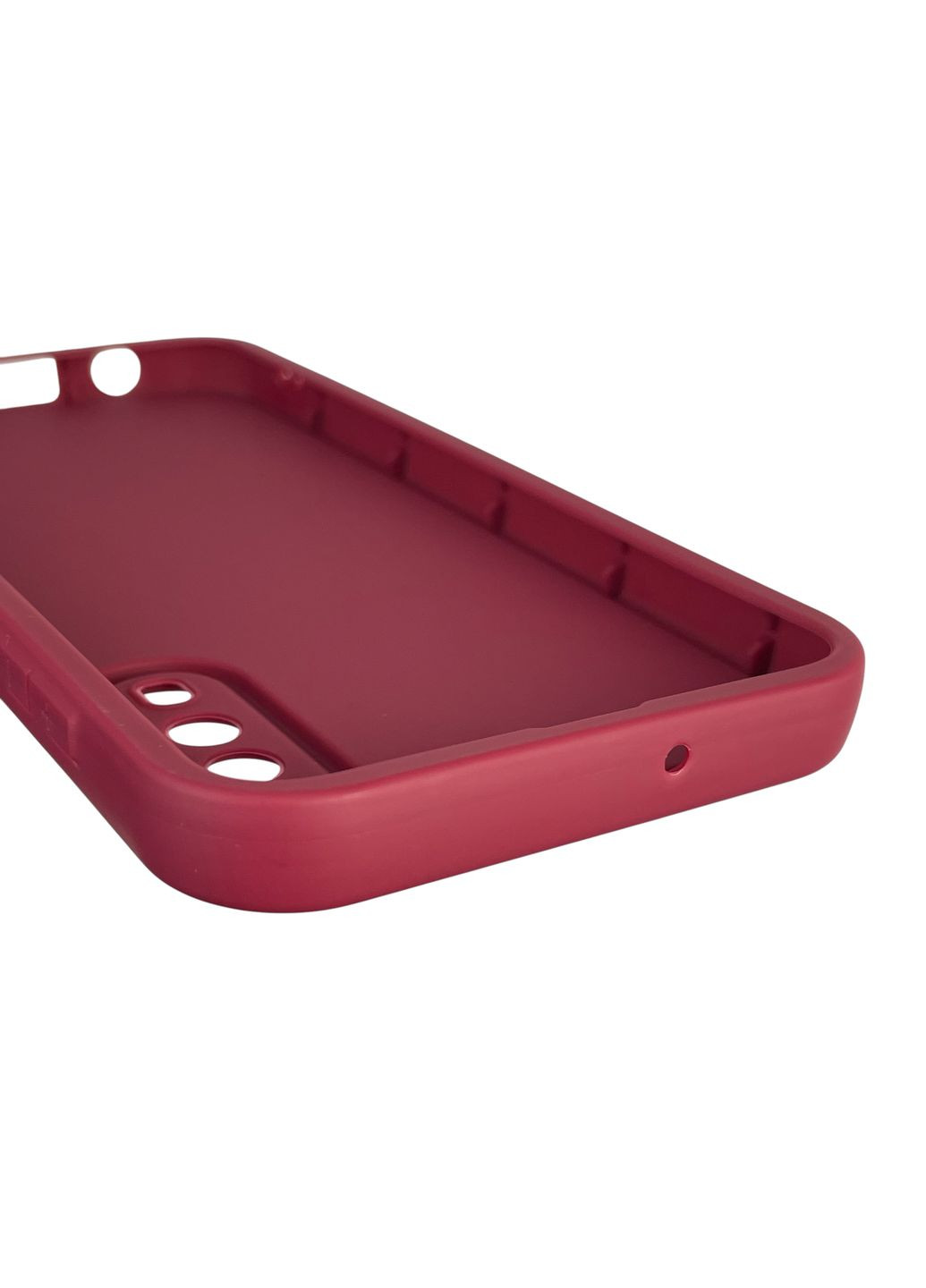 Чохол силіконовий Soft Touch з 3D принтом жіночим для Galaxy A50s (SM-A507F) бордовий (Повний захист камери) Samsung (373670651)