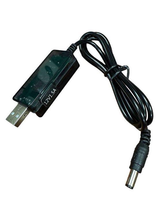 Кабель USBDC 5.5х2.5мм 5-12V 1.5A 83см Black (DC-5-12-1.5A) XoKo (306553731)