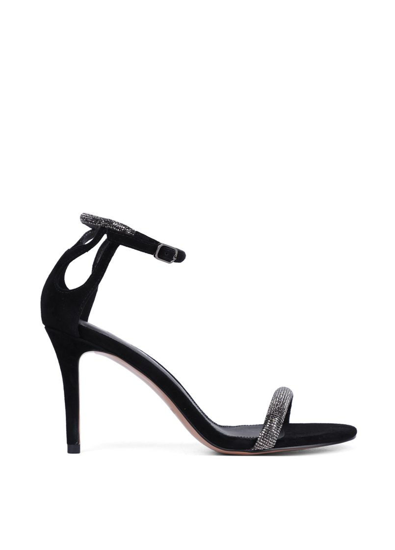 Жіночі Босоніжки S30153-101 Чорний Велюр MiaMay (368527902)