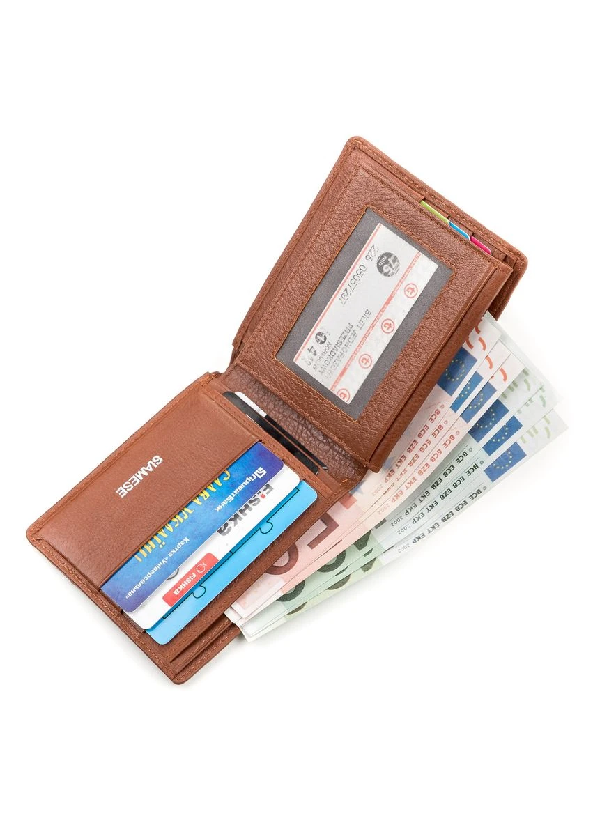 Кошелек из натуральной кожи крокодила Коричневый Crocodile leather (314771721)