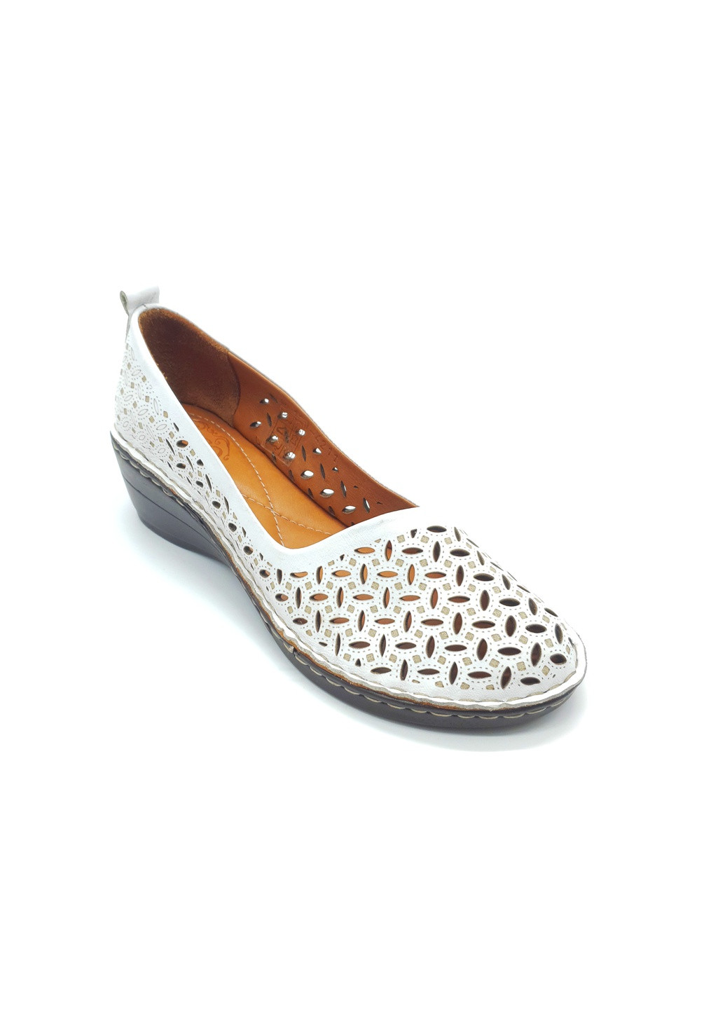 Белые женские туфли белые кожаные os-17-3 25,5 см (р) Osso