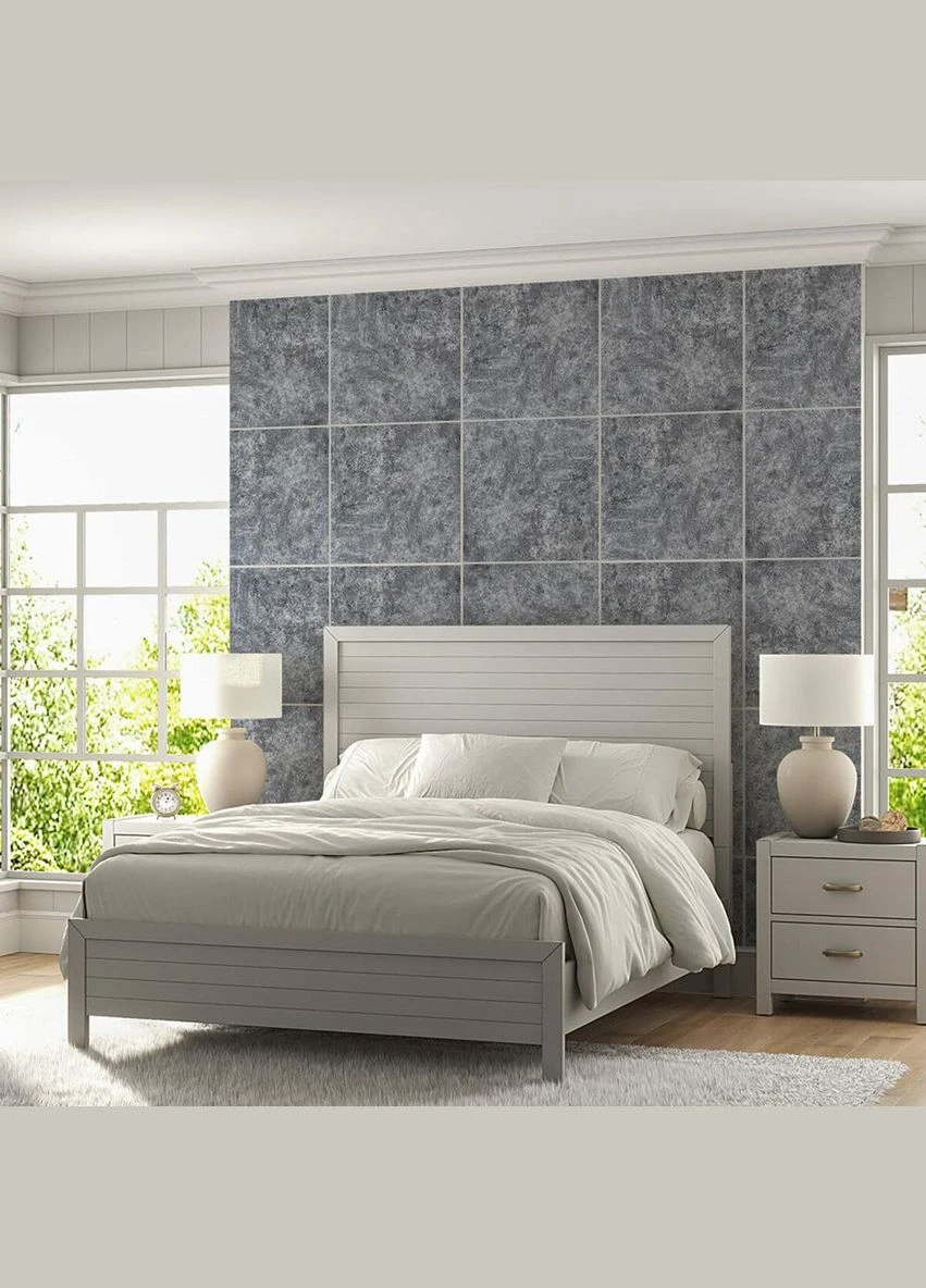 Декоративная ПВХ плита пепельный мрамор 600*600*3mm (S) SW-00001626 Sticker Wall (325412178)