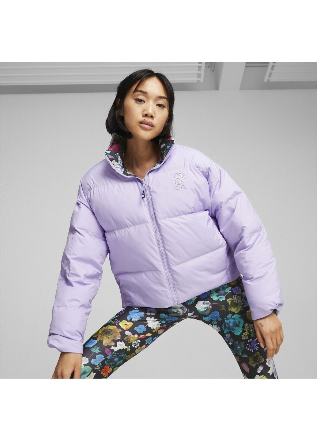 Пурпурная демисезонная куртка x liberty women’s reversible puffer jacket Puma