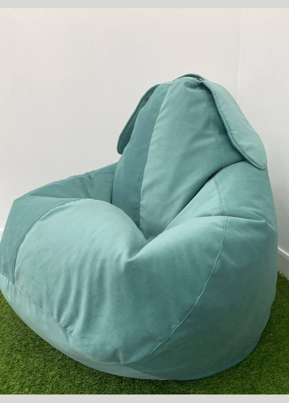 Крісло-мішок Зайчик Груша, MEGA XXXL - 160х120 Оксфорд 600D.PU.WR 363 SkyPuff (339871690)