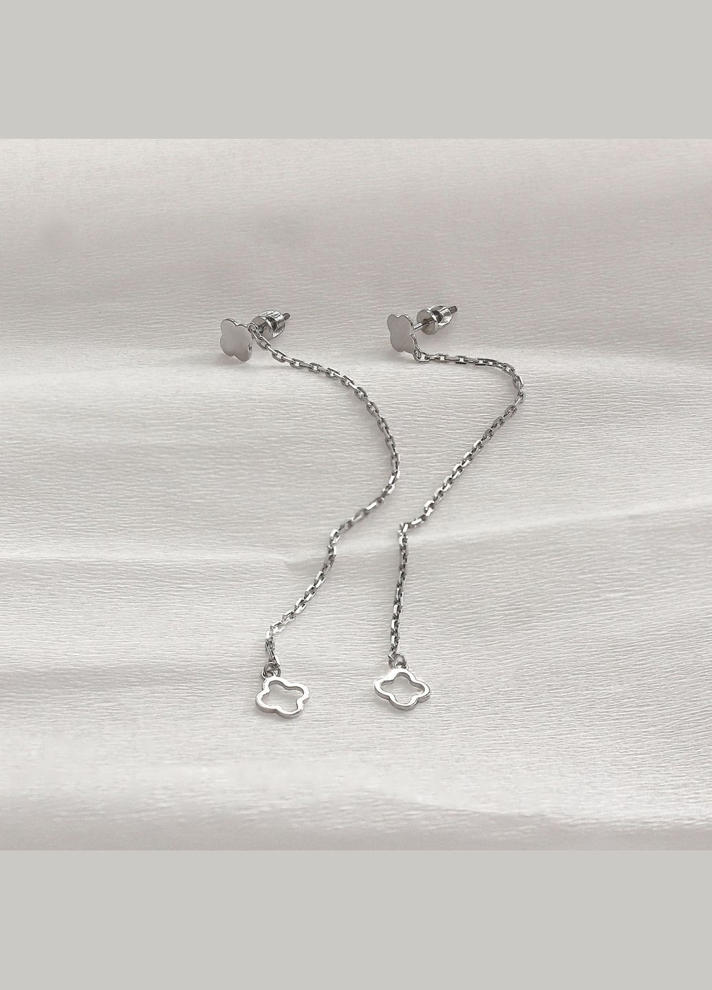 Серьги Клевер Long 925 Skifska Etnika (324622679)