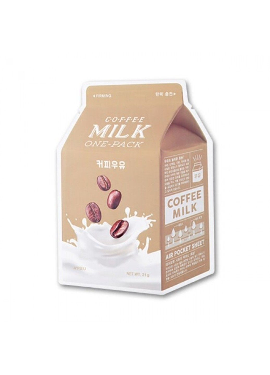 Маска С Молочными Протеинами И Кофеином Milk One Pack Coffee Milk A'pieu (298054341)
