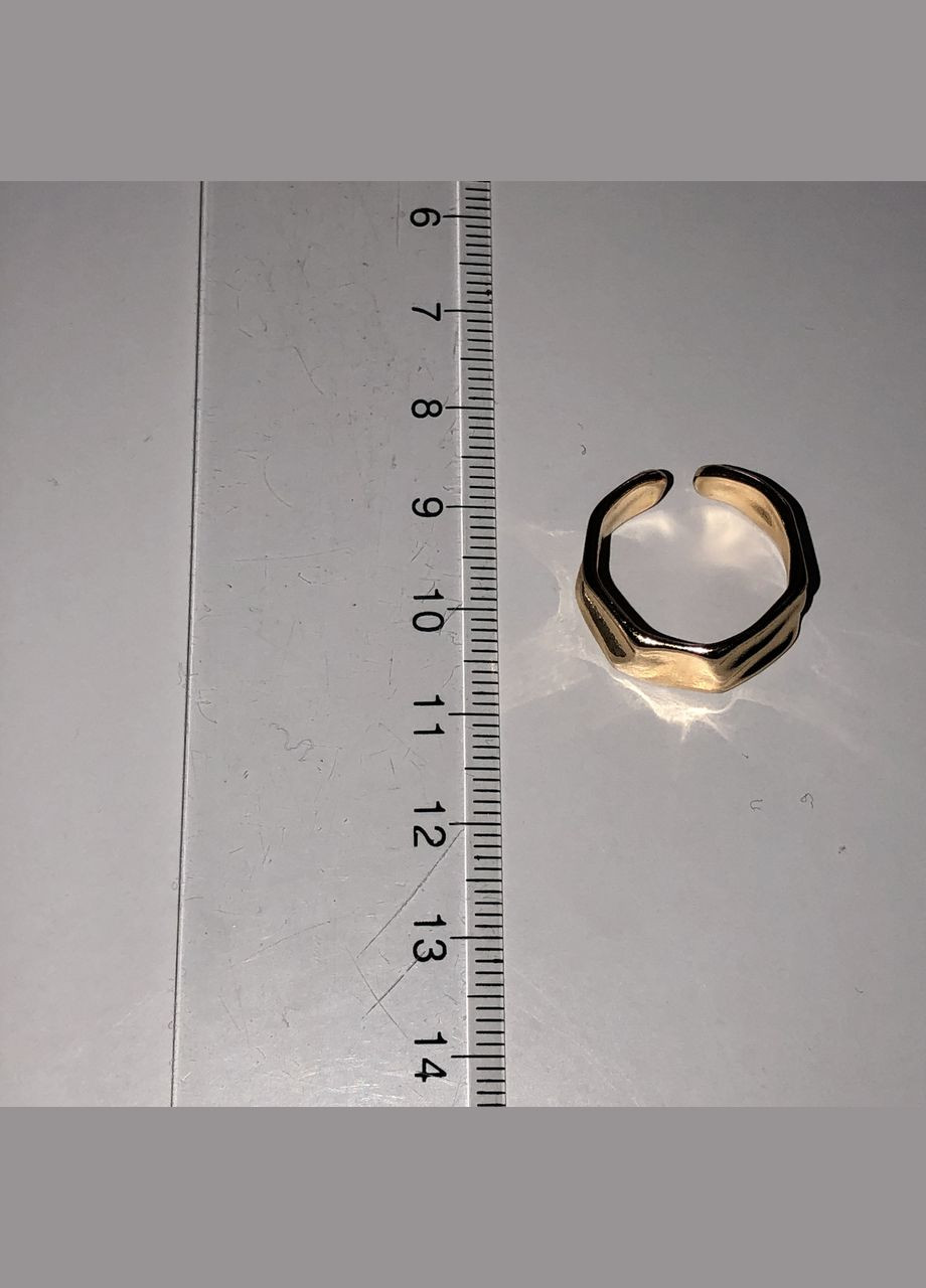 Кільце М'ята пластина золотист0й (12-90) No Brand (314931120)