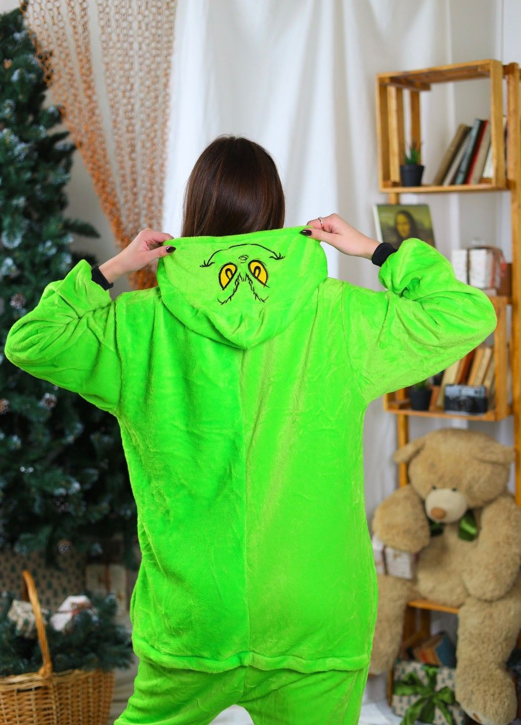 Кігурумі піжама грінч жіноча зелена плюшева Lalapka (365783482)