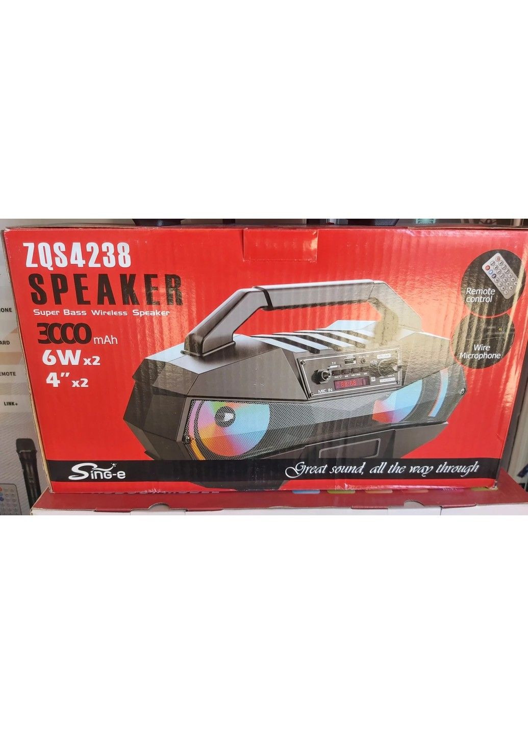 Акустическая система (колонка) ZQS4238 с подсветкой No Brand (332635323)