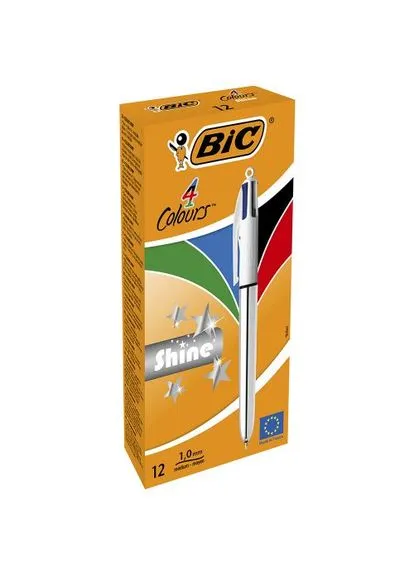 Кулькова ручка 4 Colours Shine Silver 1 мм Bic (400745609)